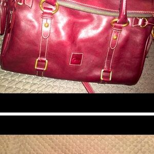 Elegant Red Leather Handbag